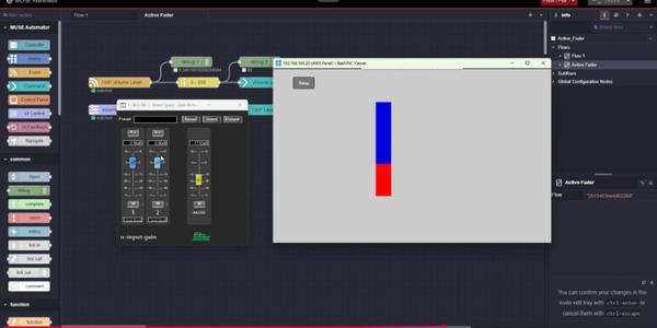 AMX MUSE Automator | Controlling Faders with AMX G5 Bargraphs