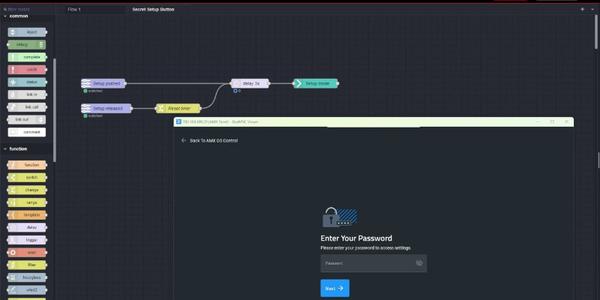AMX MUSE Automator | How to Create a "Secret" Setup Button