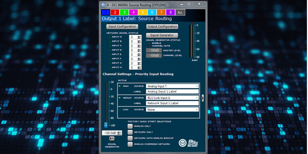 BLU Link Input Routing